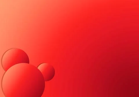 Trending Red Gradient Circles With Gradient Background Stock Illustration