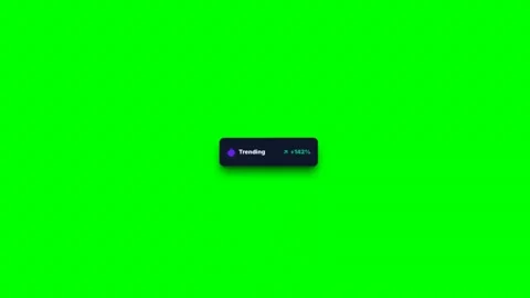 Trending topic fire flame badge indicator on green screen Video stock 343495117