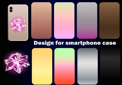 Trending Vector Design for Smartphone Case - large collection, vector layout Stock Illustration