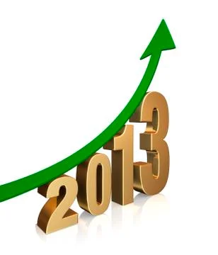 Trends for 2013 are up! Stock Illustration