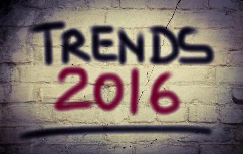 Trends 2016 Concept Stock Illustration