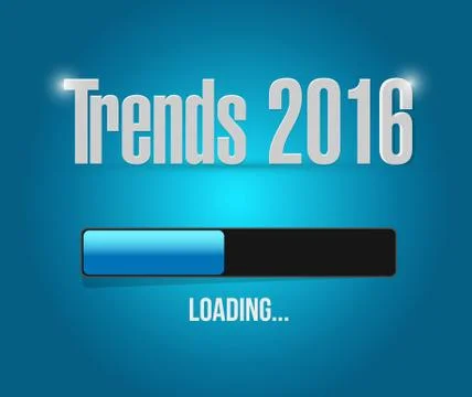 Trends 2016 loading bar illustration design Stock Illustration
