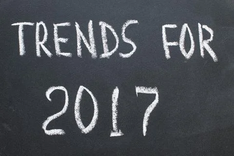 Trends  for 2017 concept Stock Photos