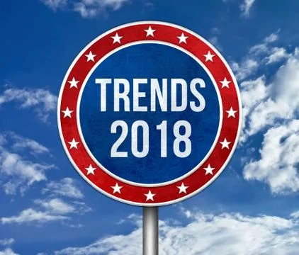 Trends 2018 Stock Illustration