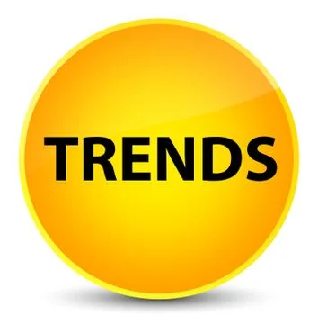 Trends elegant yellow round button 스톡 일러스트