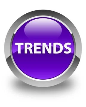Trends glossy purple round button Illustrazione stock