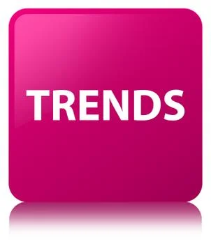 Trends pink square button Stock Illustration
