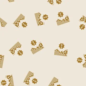 Trends risk glyph seamless pattern イラスト素材