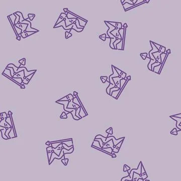Trends risk line vector seamless pattern Illustration