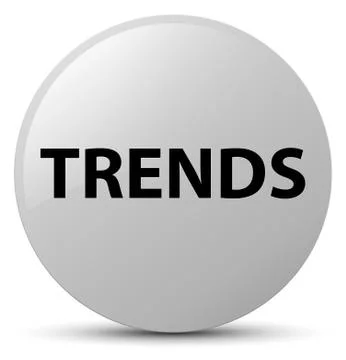 Trends white round button Illustrazione stock