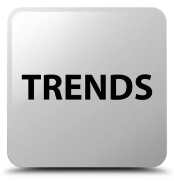 Trends white square button Stock Illustration
