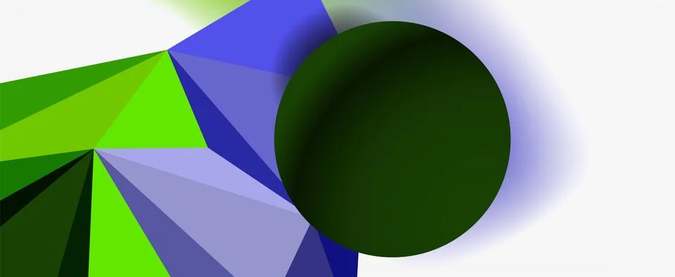 Trendy 3d geometric composition, design template for business or technology Illustrazione stock
