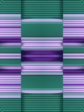 Trendy 3d rendering background with wavy stacks. Digital illustration Illustrazione stock