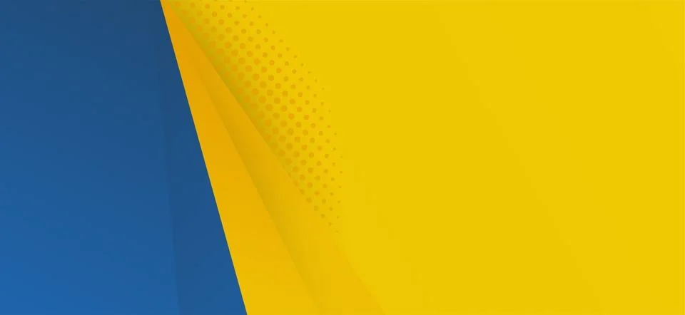 Trendy Abstract background design in vector. Yellow and blue hipster futuris Stock Illustration