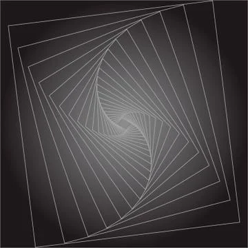 Trendy abstract geometric lines background. Infinity concept Illustrazione stock