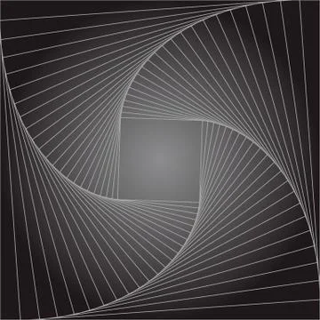 Trendy abstract geometric lines background. Infinity concept Stock Illustration