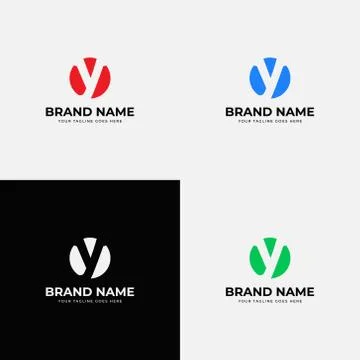 Trendy abstract modern initial y letter logo design vector template. Professi Illustrazione stock