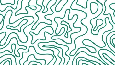 A trendy abstract vector background featuring wavy lines in a green color o.. Stock Illustration
