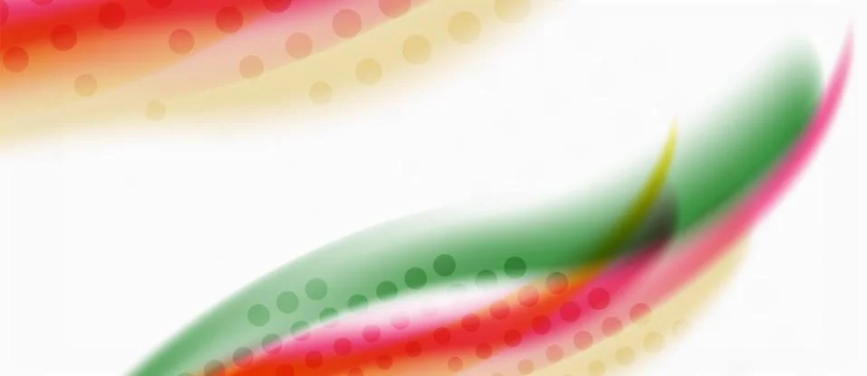 Trendy abstract wave blur pattern, multicolored lines on white background for Illustrazione stock