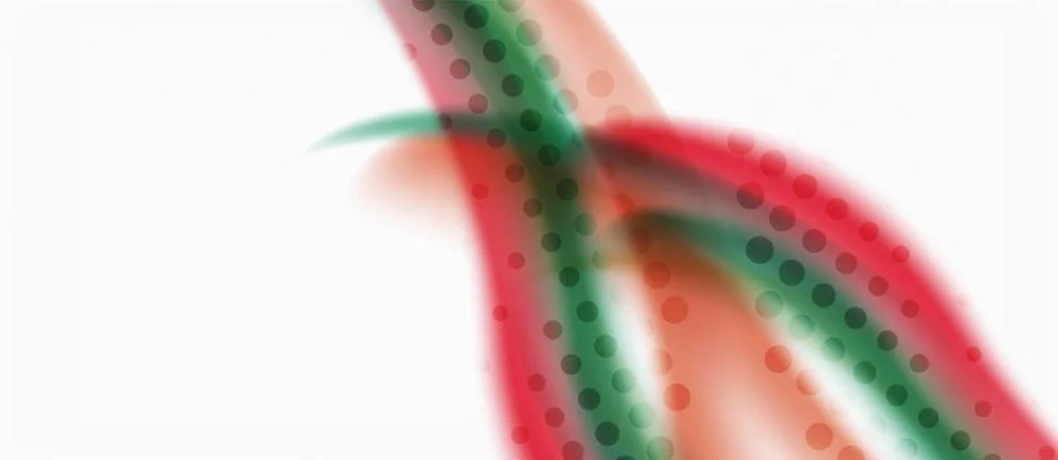 Trendy abstract wave blur pattern, multicolored lines on white background for 스톡 일러스트