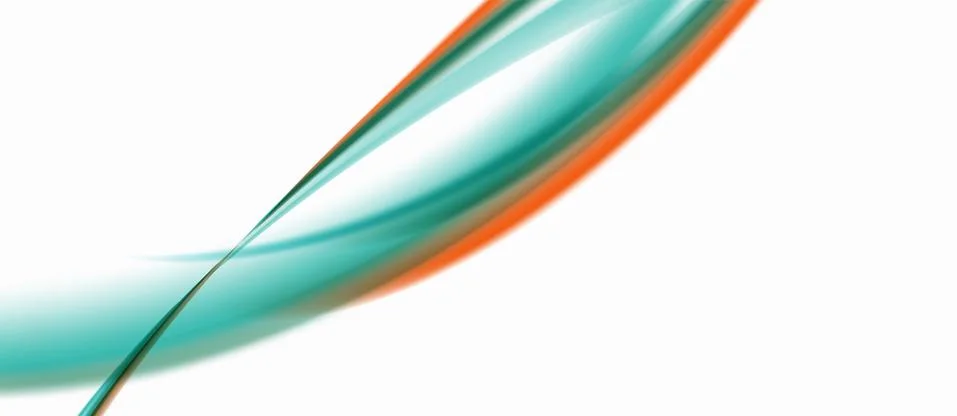 Trendy abstract wave blur pattern, multicolored lines on white background for Illustrazione stock