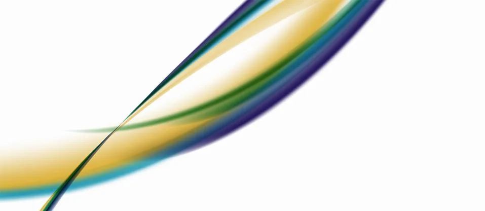 Trendy abstract wave blur pattern, multicolored lines on white background for Illustrazione stock