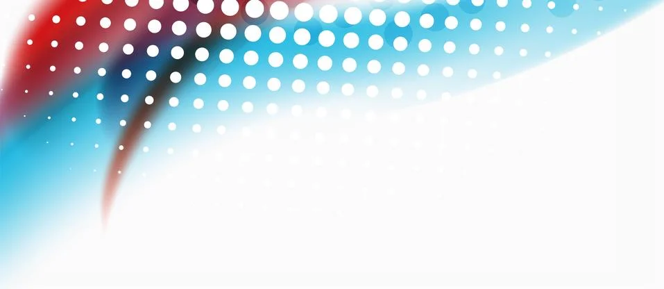Trendy abstract wave blur pattern, multicolored lines on white background for Stock Illustration