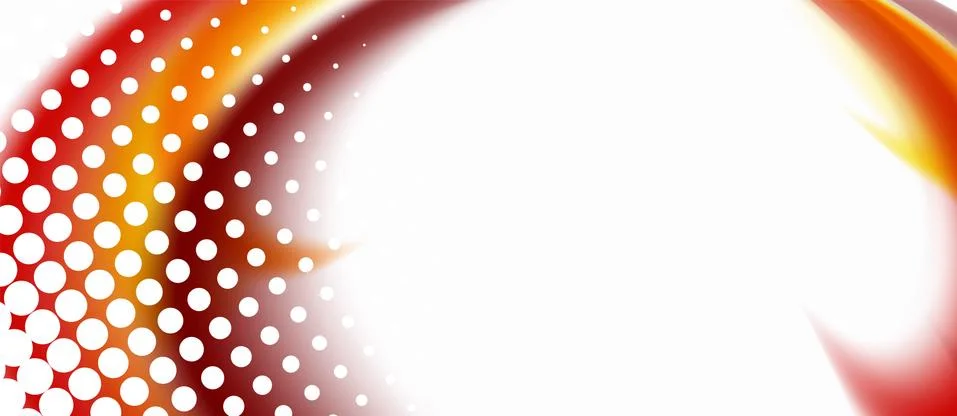 Trendy abstract wave blur pattern, multicolored lines on white background for 스톡 일러스트