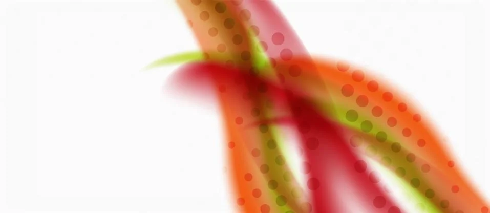 Trendy abstract wave blur pattern, multicolored lines on white background for Stock Illustration