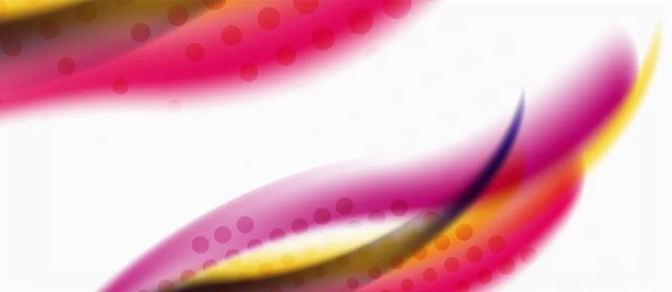 Trendy abstract wave blur pattern, multicolored lines on white background for Stock Illustration