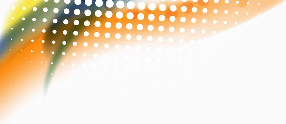 Trendy abstract wave blur pattern, multicolored lines on white background for Stock Illustration