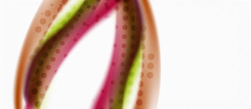 Trendy abstract wave blur pattern, multicolored lines on white background for Illustrazione stock