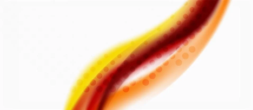 Trendy abstract wave blur pattern, multicolored lines on white background for Stock Illustration