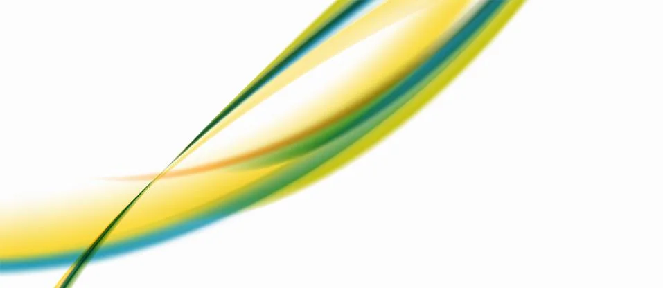 Trendy abstract wave blur pattern, multicolored lines on white background for Stock Illustration