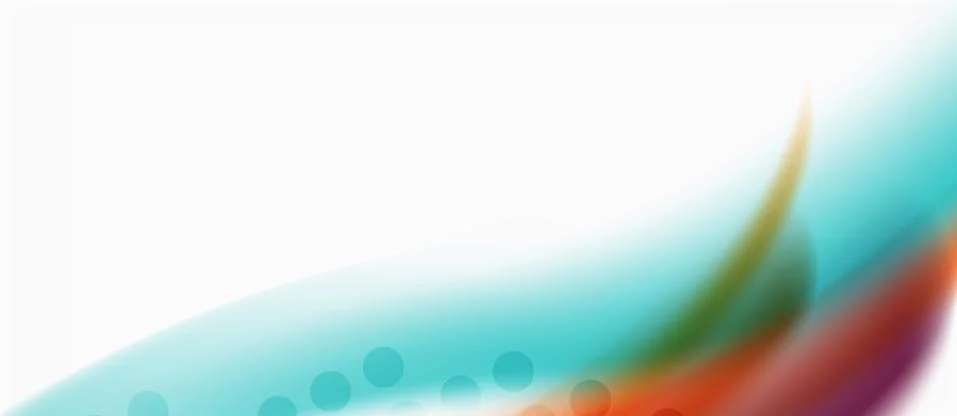 Trendy abstract wave blur pattern, multicolored lines on white background for Illustrazione stock
