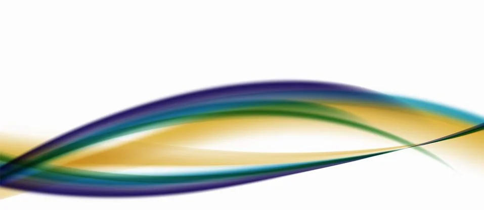 Trendy abstract wave blur pattern, multicolored lines on white background for Illustrazione stock