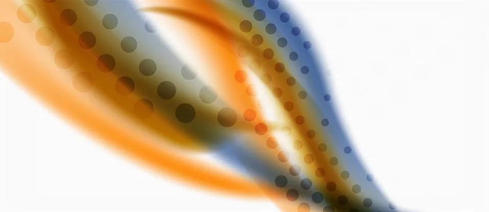 Trendy abstract wave blur pattern, multicolored lines on white background for 스톡 일러스트