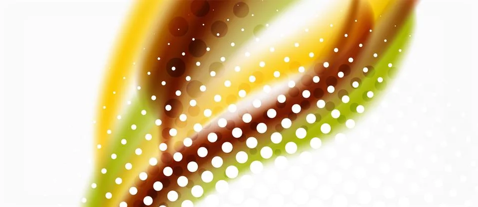 Trendy abstract wave blur pattern, multicolored lines on white background for 스톡 일러스트