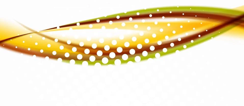 Trendy abstract wave blur pattern, multicolored lines on white background for Illustrazione stock