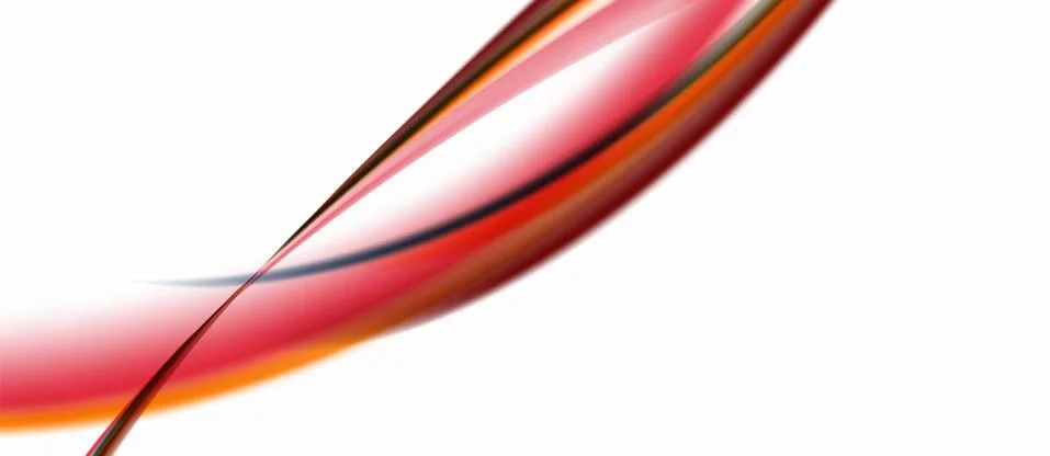 Trendy abstract wave blur pattern, multicolored lines on white background for Illustrazione stock