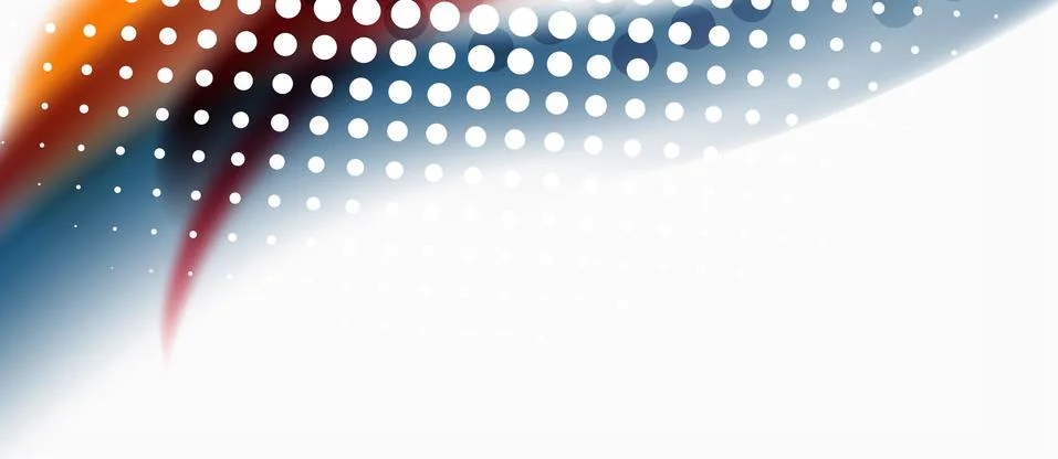 Trendy abstract wave blur pattern, multicolored lines on white background for Illustrazione stock