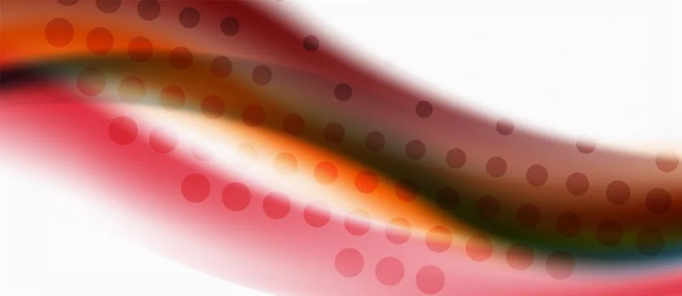 Trendy abstract wave blur pattern, multicolored lines on white background for Illustrazione stock