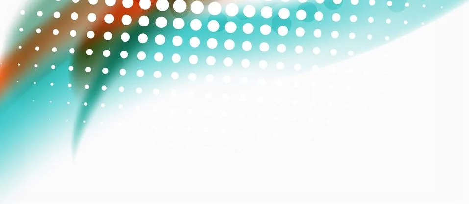 Trendy abstract wave blur pattern, multicolored lines on white background for Stock Illustration