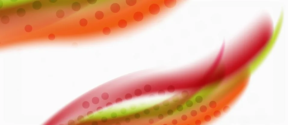 Trendy abstract wave blur pattern, multicolored lines on white background for 스톡 일러스트