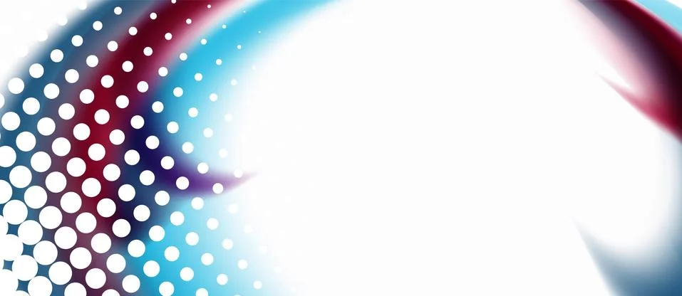 Trendy abstract wave blur pattern, multicolored lines on white background for Illustrazione stock