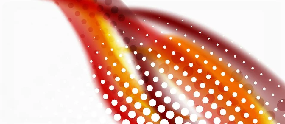 Trendy abstract wave blur pattern, multicolored lines on white background for Illustrazione stock