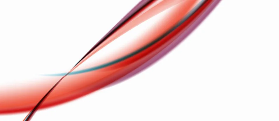 Trendy abstract wave blur pattern, multicolored lines on white background for Stock Illustration