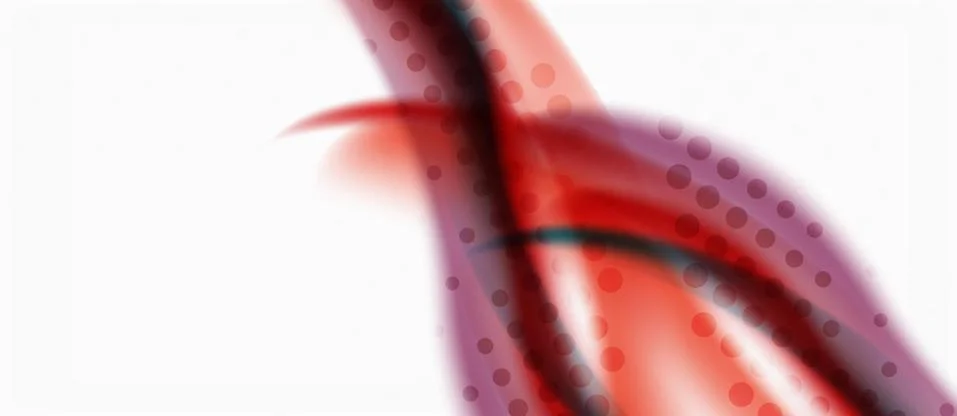 Trendy abstract wave blur pattern, multicolored lines on white background for Illustrazione stock