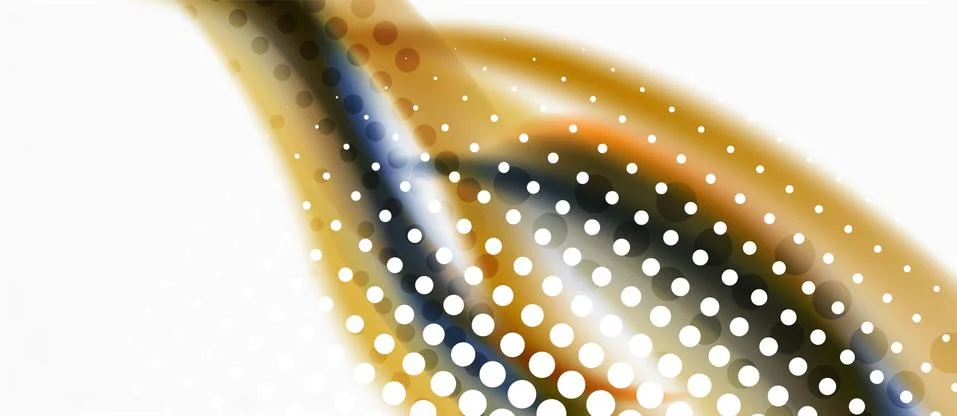 Trendy abstract wave blur pattern, multicolored lines on white background for Illustrazione stock
