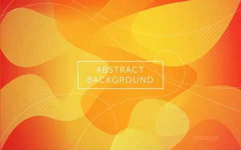 Trendy and dynamic textured background design in 3D style with orange color.  Stock Illustration